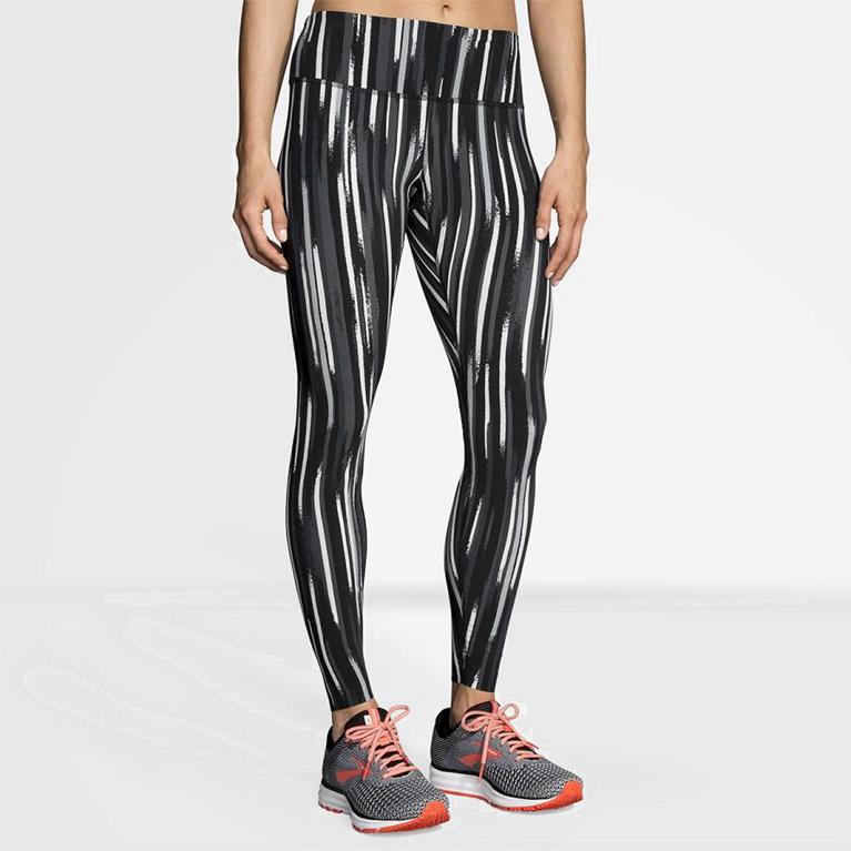 Brooks Ghost Running Leggings Dame Online - Grå - Norge (BNH471620)